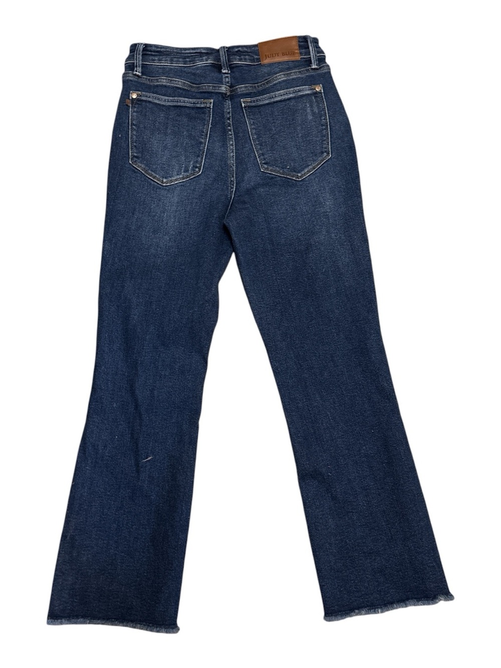 Judy Blue High-Rise Kick Flare Crop Dark Wash Jeans 3/27 - Picture 7 of 13